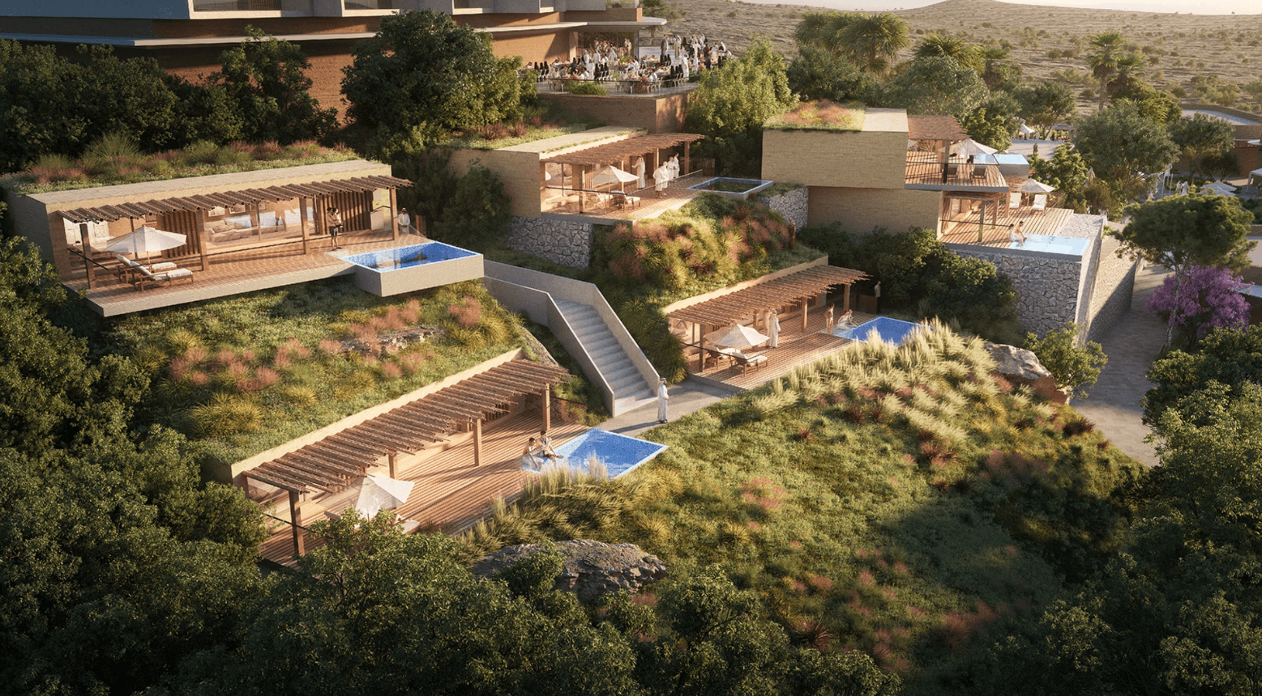 Abha Hotel aerial view